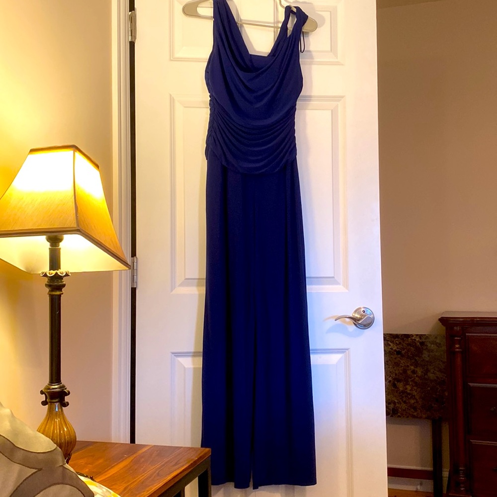 Navy Blue Formal Jumpsuit